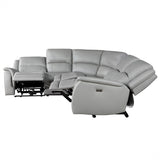 Alexandria - Leather Power Sectional