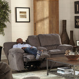 Reyes - Power Lay Flat Reclining Console Loveseat With Storage & Cupholders