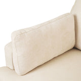 Oversized Accent Chair Comfortable Armrest Cushions, Versatile Neutral Style, Elegant Design, Durable Frame