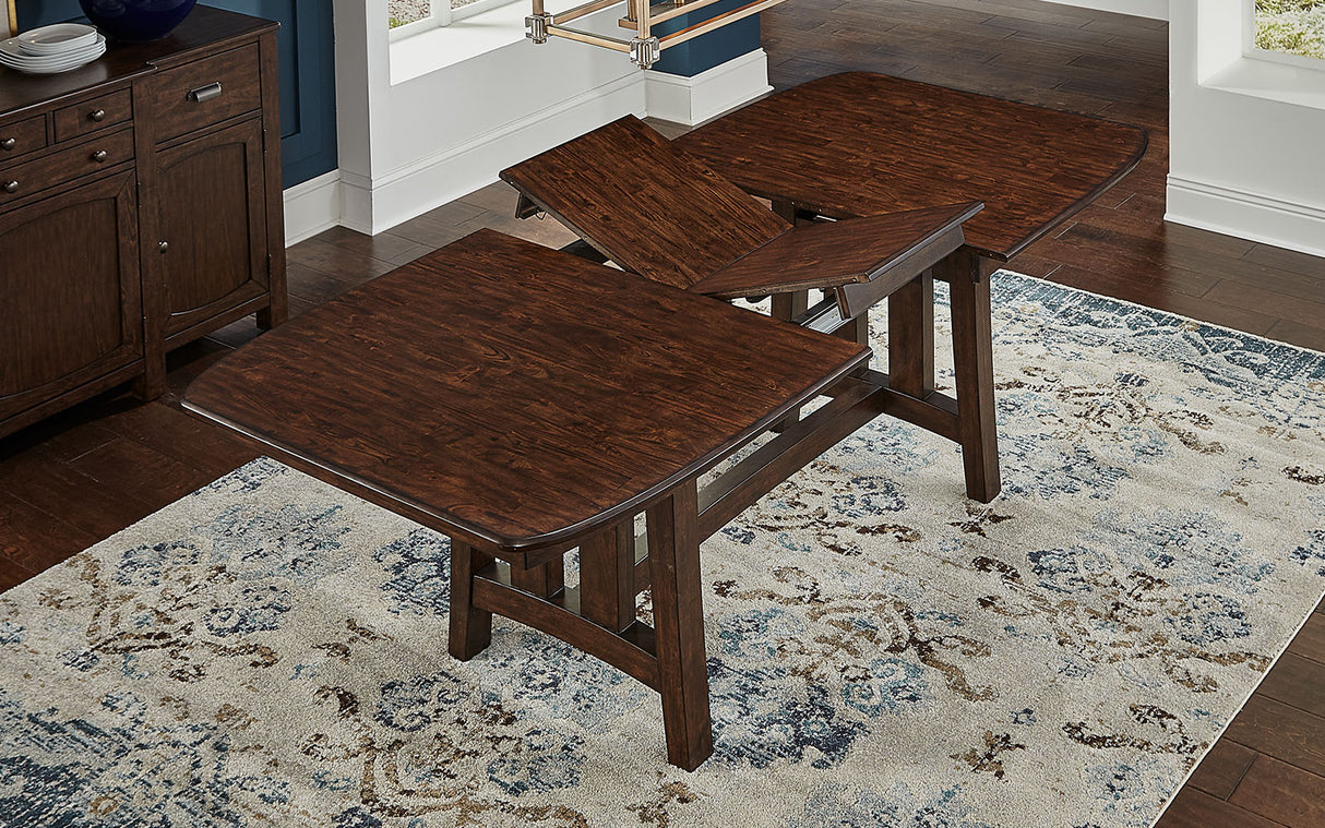 Henderson Dining Trestle Table 18" Bfly Leaf