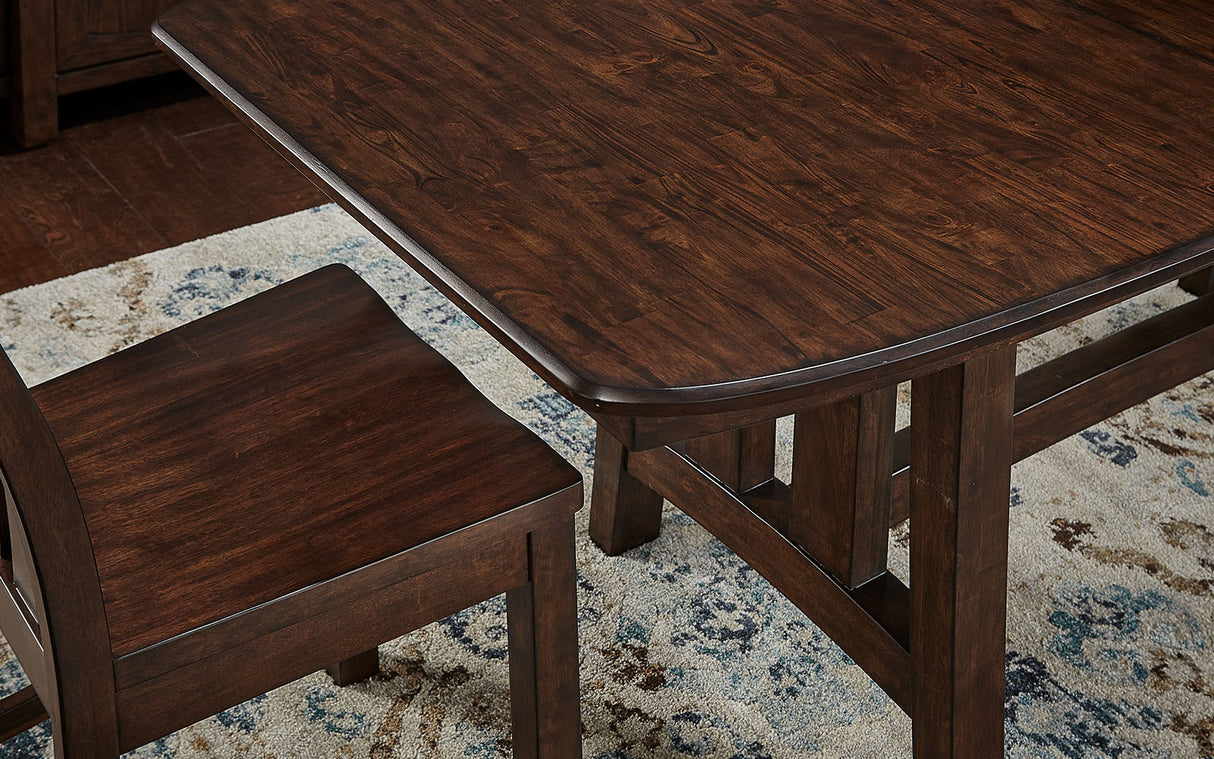 Henderson Dining Trestle Table 18" Bfly Leaf