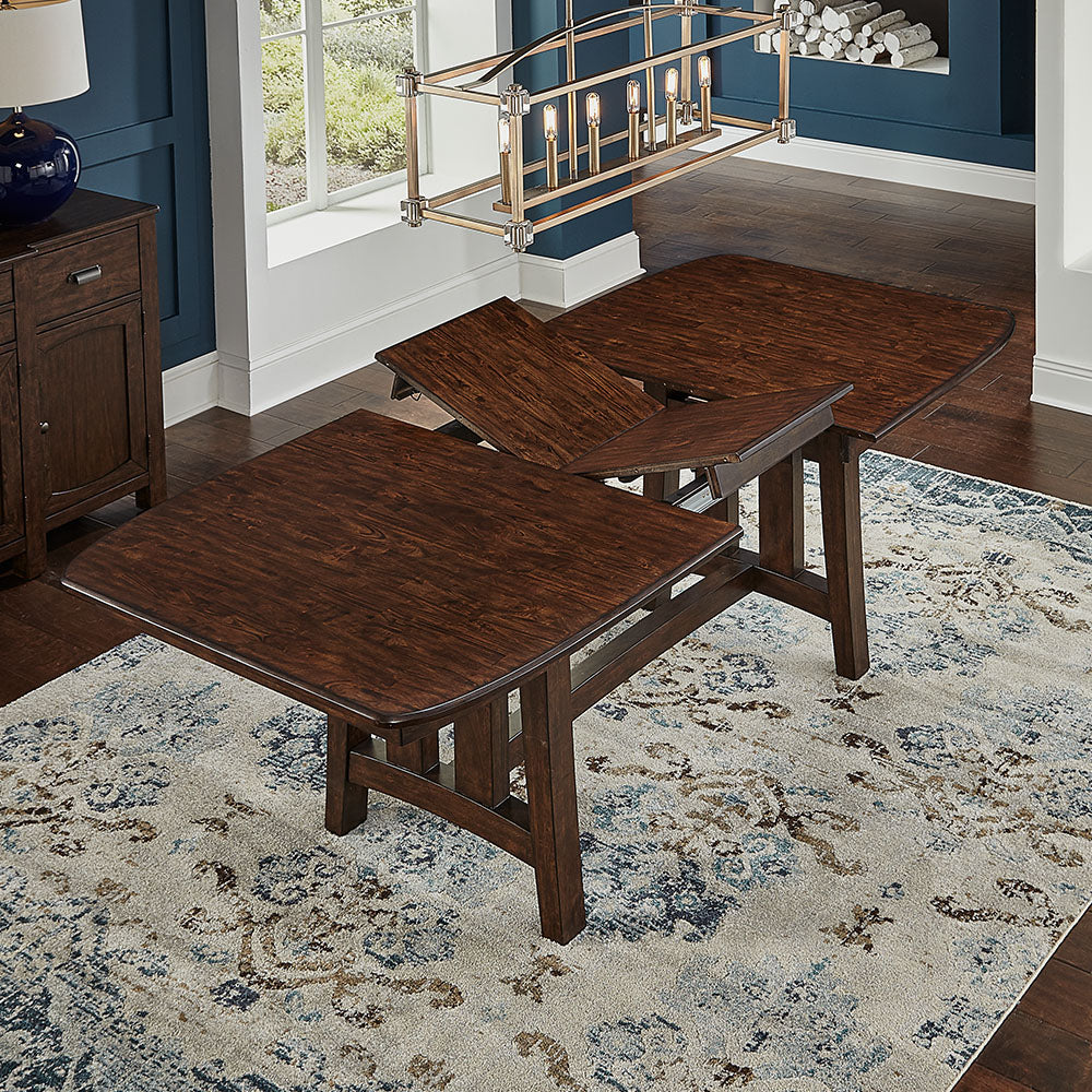 Henderson Dining Trestle Table 18" Bfly Leaf