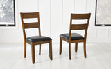 Mariposa Dining Ladderback Side Chair With Upholstered Seat