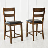 Mariposa Dining Ladderback Stool With Upholstered Seat