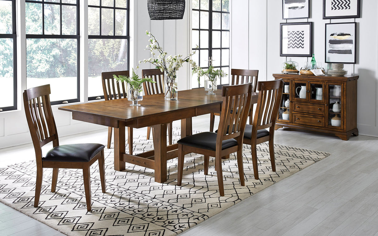 Mariposa Dining 40X78 Trestle Table With Butterfly Leaves