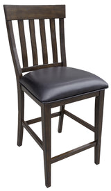 Mariposa Dining Wg Slatback Stool With Uph Seat
