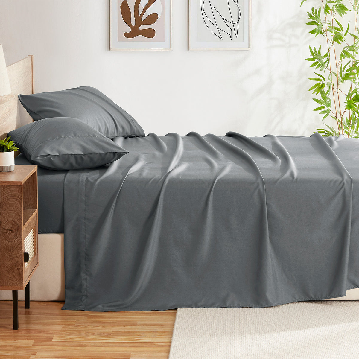 Sleeptone Premium Bamboo Sheet Set in Grey