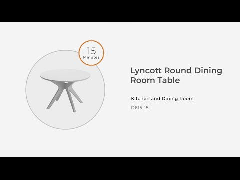 Lyncott - Round Dining Room Table - Brown
