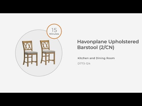 Havonplane - Upholstered Barstool (Set of 2) - Brown