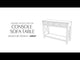 Freedan - Console Sofa Table - Grayish Brown