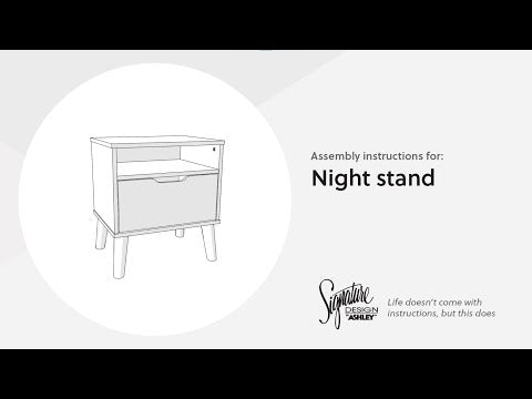 Fordmont - Auburn - One Drawer Night Stand