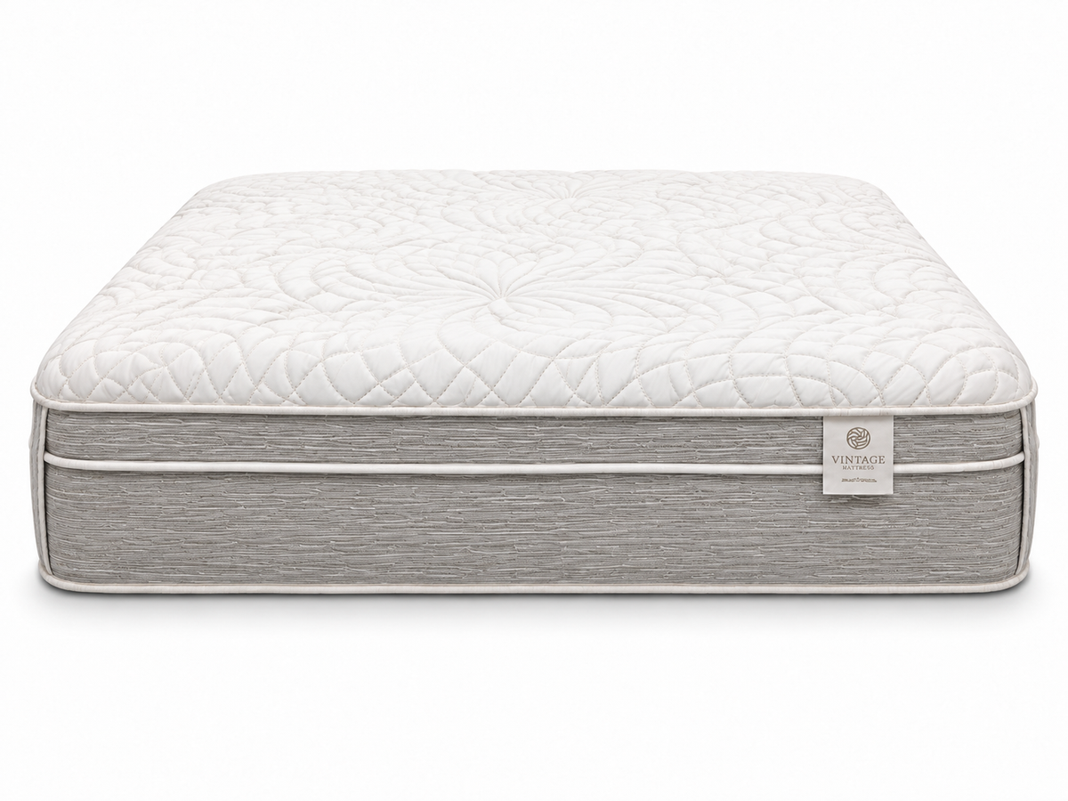 Vintage Sleep Ridgedale mattress – front studio view