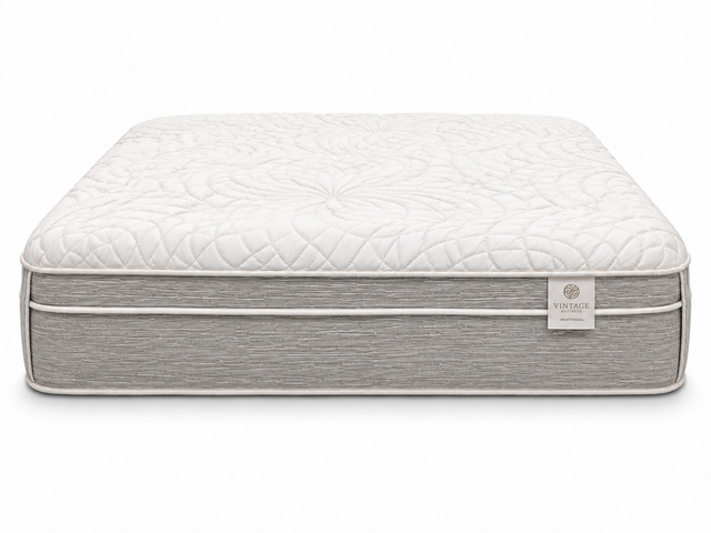 Vintage Sleep Ridgedale mattress – front studio view