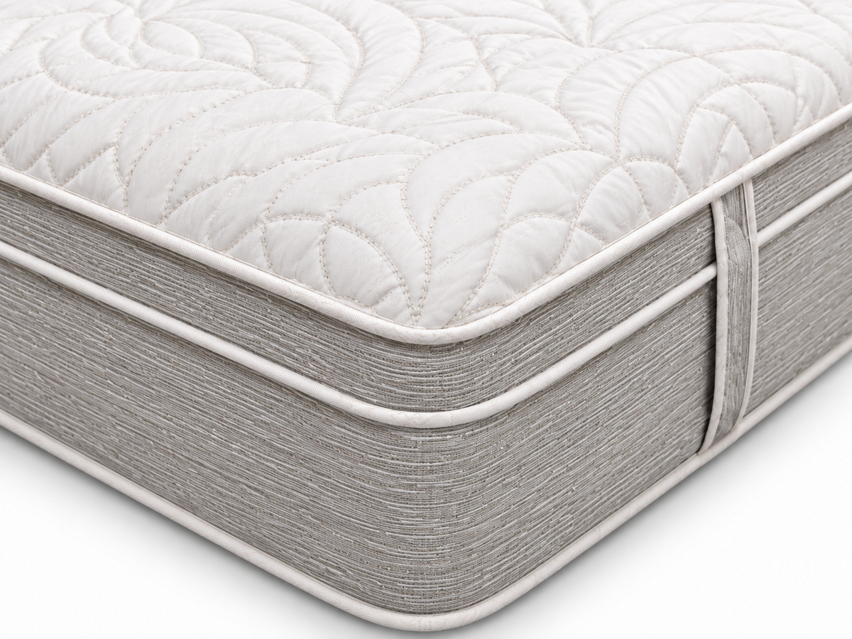 Vintage Sleep Ridgedale pillow-top quilting and edge detail