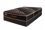 Spring Air Copper Quilted Hybrid Firm Mattress — angled view.