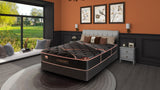 Spring Air Copper Quilted Hybrid Firm Mattress — bedroom setting.
