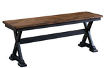 Stormy Ridge Bench With Wood Seat