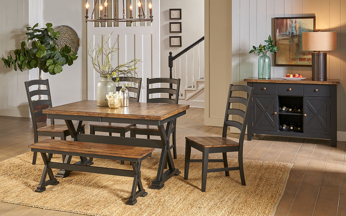 Stormy Ridge Butterfly Trestle Table