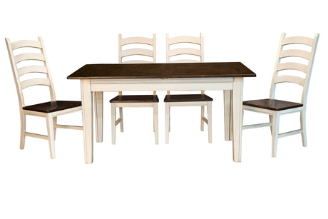 Toluca Dining Slatback Side Chair With Wood Seat