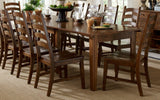 Toluca Dining Ladderback Side Chair With Wood Seat