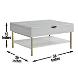 Whitman - Lift-Top Coffee Table - White