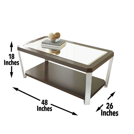 Truman - 3 Pieces Occasional Table Set - Brown