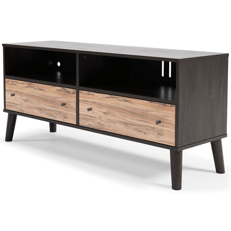 Piperton - Brown / Natural - Medium TV Stand