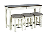Joanna - 4 Piece Bar Set - White