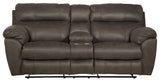 Atlas - Recliner Console Loveseat With Storage - Charcoal