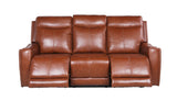 Natalia - Recliner Sofa Coach - Dark Brown