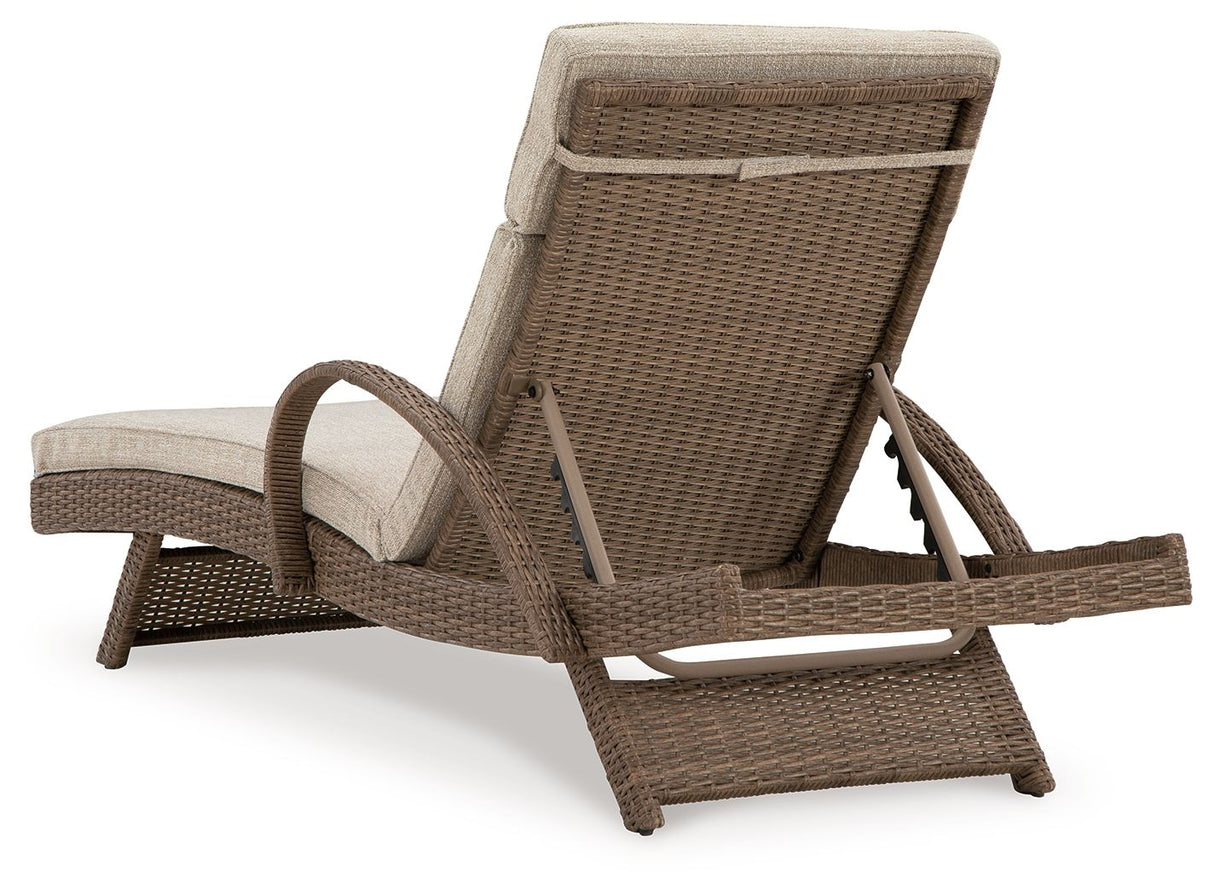 Beachcroft - Beige - Chaise Lounge With Cushion