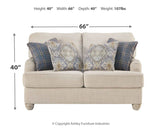 Traemore - Pearl Silver - Loveseat