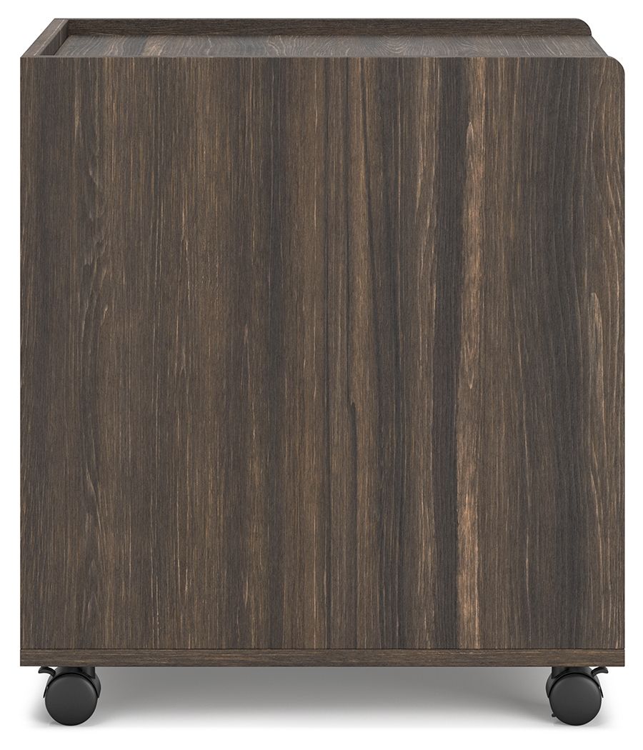 Zendex - Dark Brown - File Cabinet