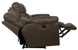 Atlas - Recliner Console Loveseat With Storage - Charcoal