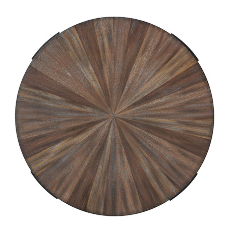 Chevron - Round Cocktail Table - Brown