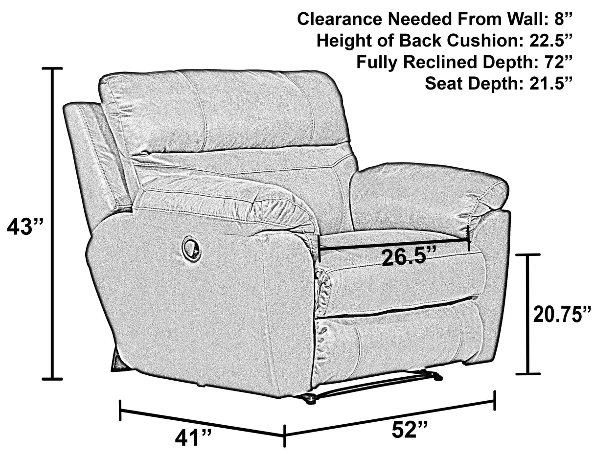 Atlas - Recliner - Charcoal