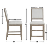 Lily - Counter Chair (Set of 2) - Gray