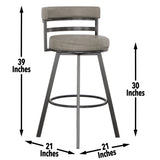 Gene - Swivel Bar Stool