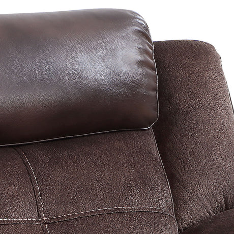 Pueblo - Manual Recliner Console - Dark Brown