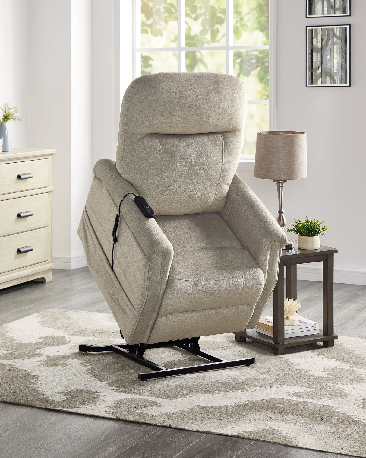 Rhodes - Power Lift Chair - Tan