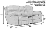 Atlas - Recliner Console Loveseat With Storage - Charcoal