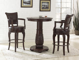 Antoinette - PU Swivel Bar Chair (Set of 2) - Dark Brown