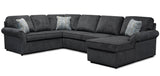 Malibu - 2400/X - 3 PC Sectional (With RAF Chaise)