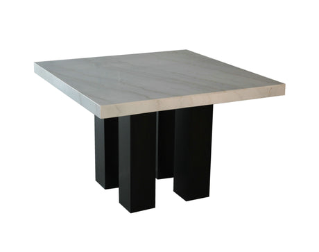 Camila - Square Counter Height - White