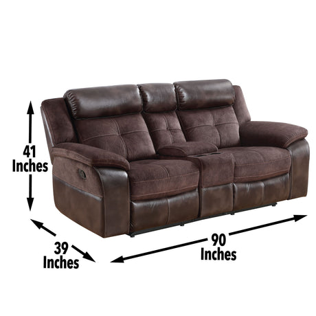 Pueblo - Manual Recliner Console - Coffee