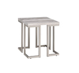 David - End Table - White