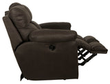 Atlas - Recliner Console Loveseat With Storage - Charcoal