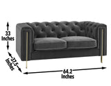 Charlene - Velvet Loveseat