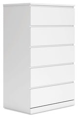 Onita - White - Five Drawer Chest