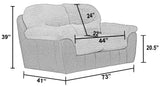 McMahon - Gliding Loveseat - Bark